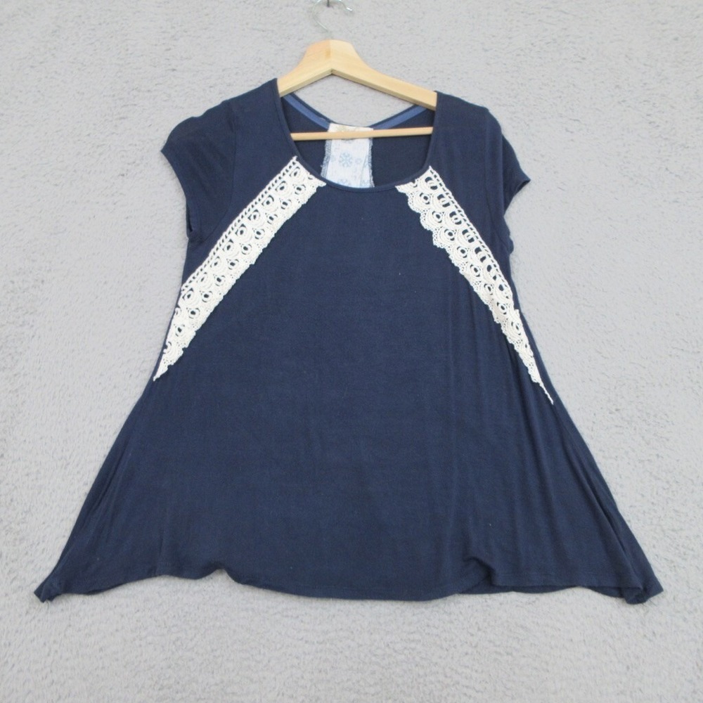 Rewind Shirt Womens S Blue White bohemian boho bohemianstyle hippie bohofashion